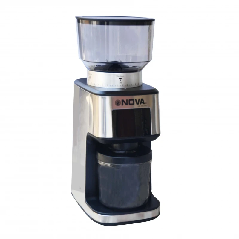 آسیاب قهوه دیجیتال نوا مدل NM-3661DG با تیغه مخروطی استیل و 31 درجه آسیاب